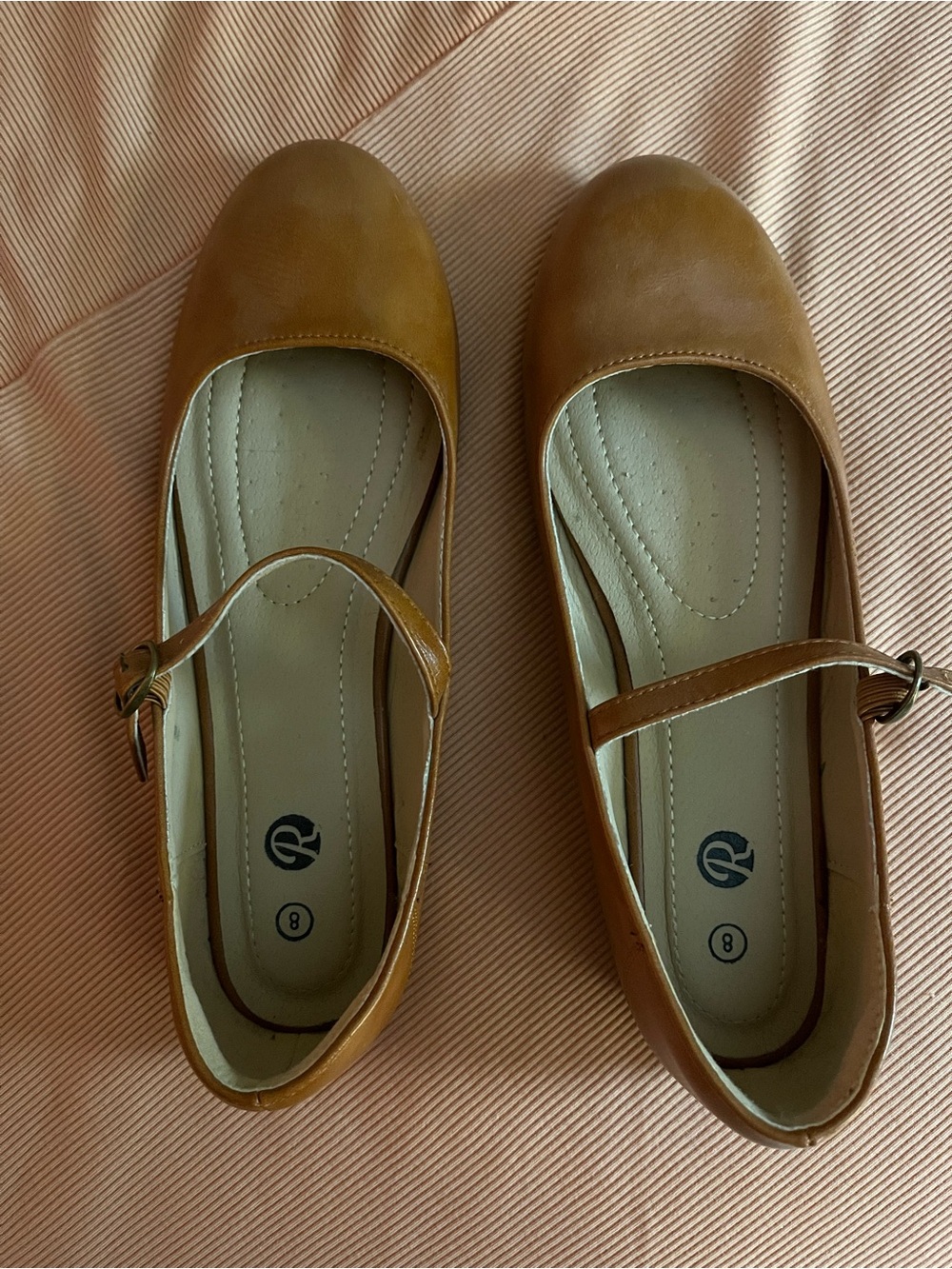 Amazon Tan Mary Jane Flats